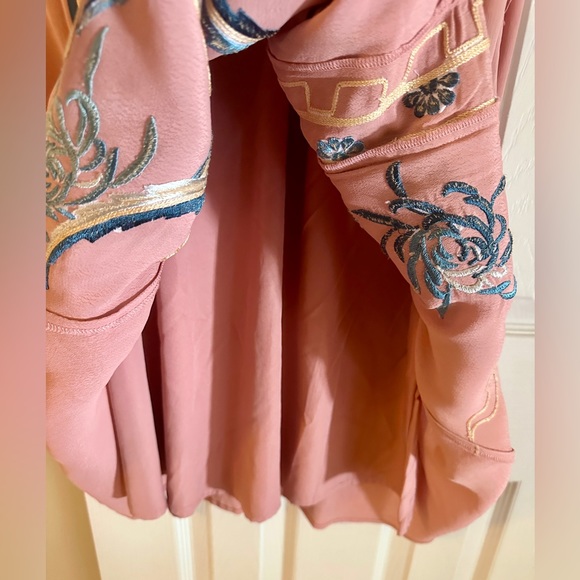 ASOS faux-wrap embroidered dress, very good condition, worn once - Picture 6 of 6